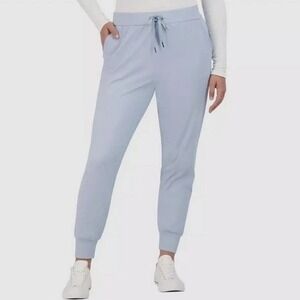 Sage Collective Women's Dusty Blue High Rise Drawstring Activewear Joggers L EUC